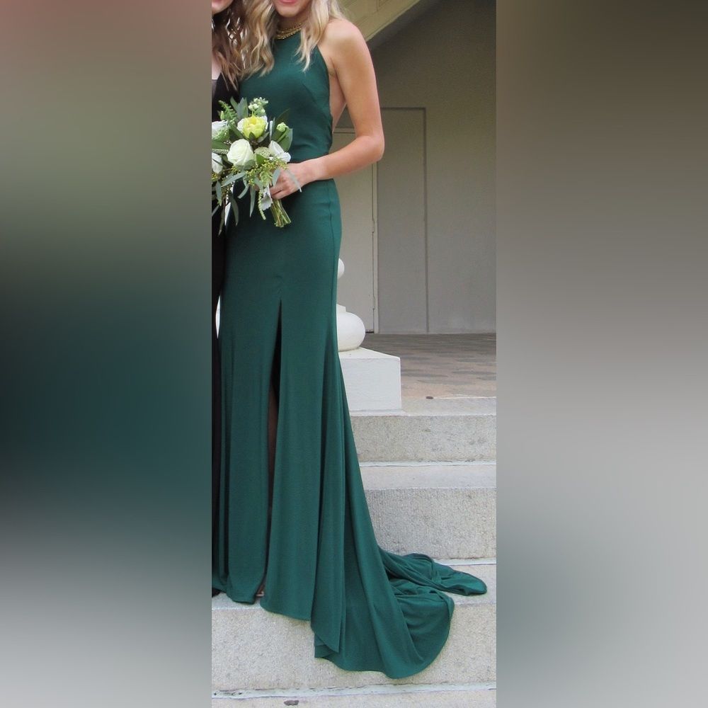 EMERALD GREEN MacDuggal Prom dress!!!
